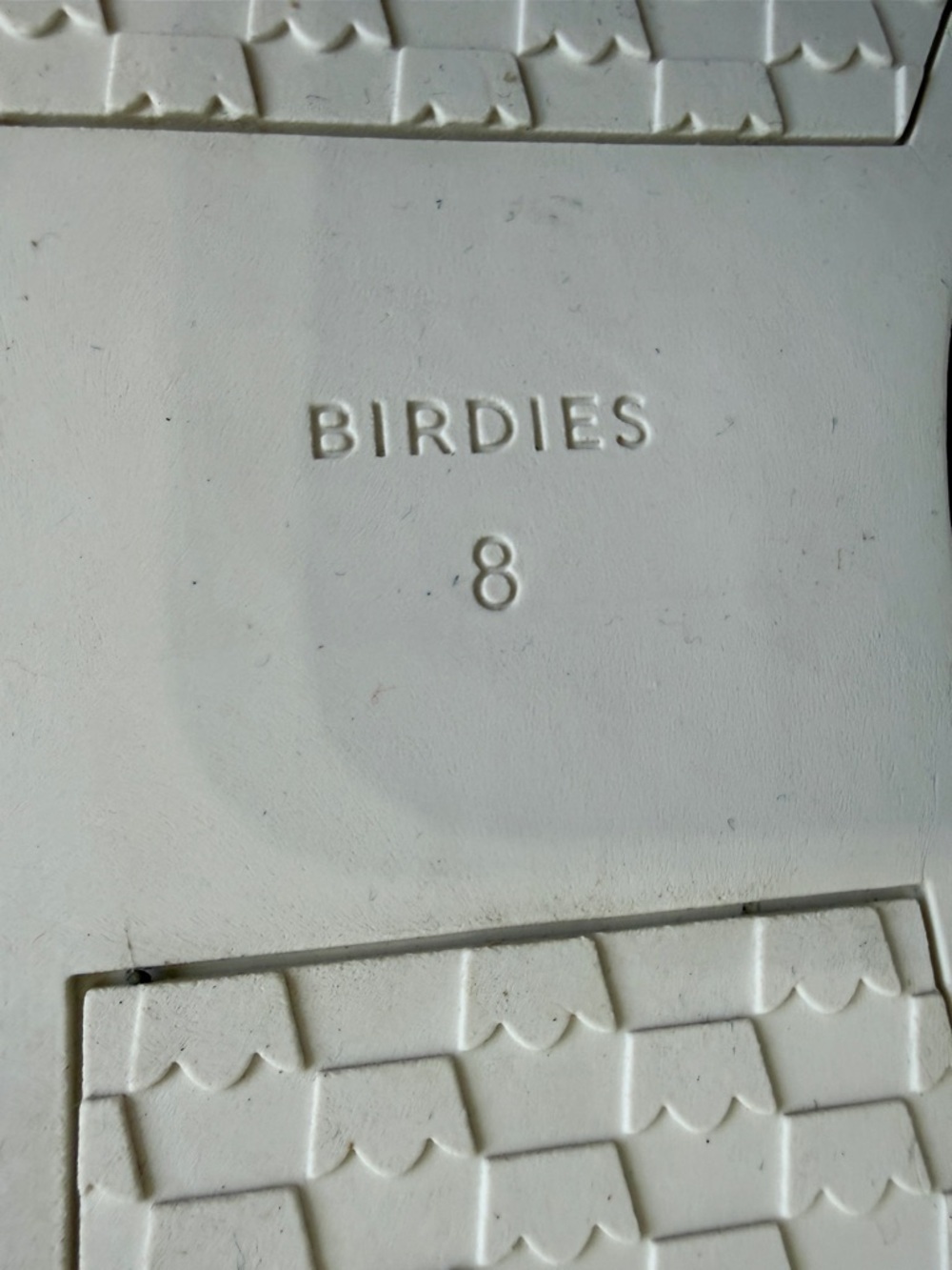 Birdies White Leather Lace-Up Sneakers Size 8 Minimalist - Picture 7 of 9